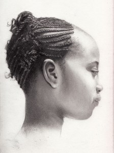 pencil and charcoal drawing 5.5" x 8.5" by Greg Farrington 2013