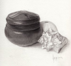 pencil and charcoal drawing 5.5" x 8.5" by Greg Farrington 2013